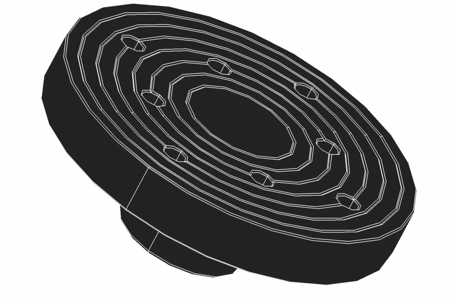 Aufspannscheibe Kunststoff A1Z 100 010 [U25]