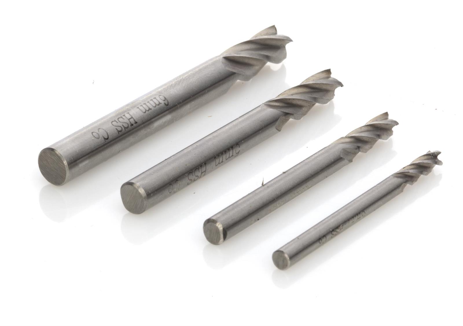 Fräserset 3, 4, 5, 6 mm